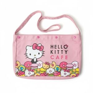 Hello Kitty Cafe Pink Canvas Shoulder Bag